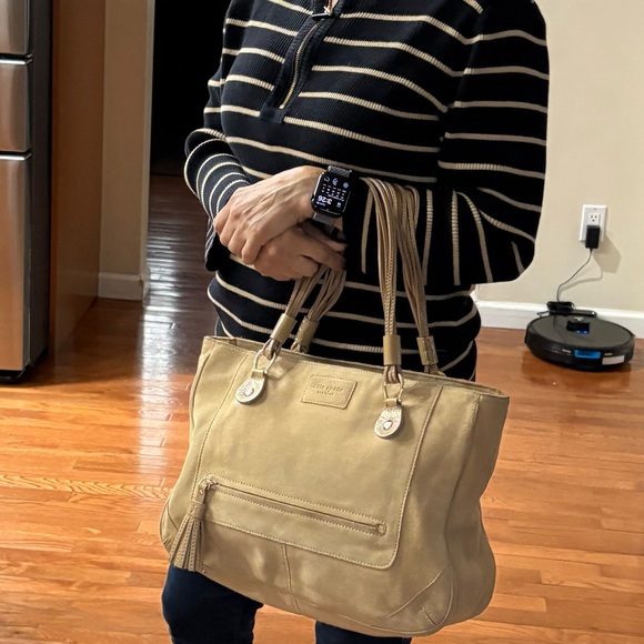 Kate Spade Tan Shoulder Bag with Structured Design - Picture 1 of 8